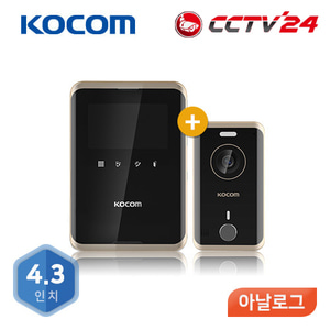 코콤 비디오폰 (KCV-R431E/ KC-R80E) [아날로그/거치형/블랙]